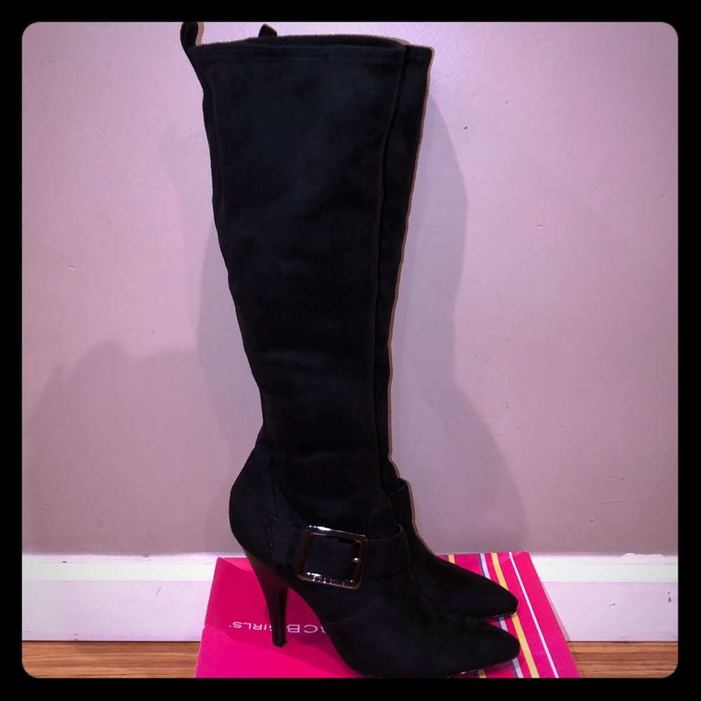 BCBGirls suede knee high boots